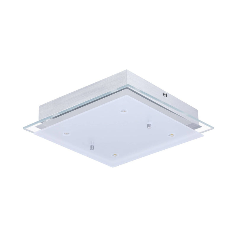 Applique murale Fres 2 chromée, verre, L 29 cm