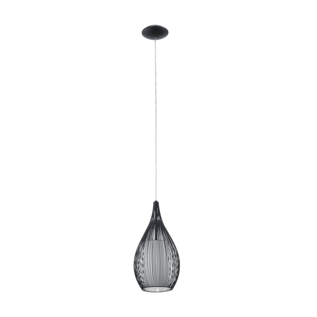 Suspension Razoni noire et blanche, verre (92252)