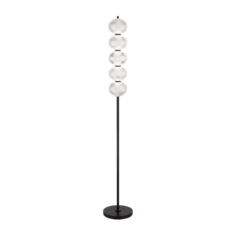 Lampadaire Aida noir mat