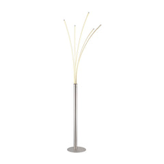 Lampadaire Bizzy nickel satiné