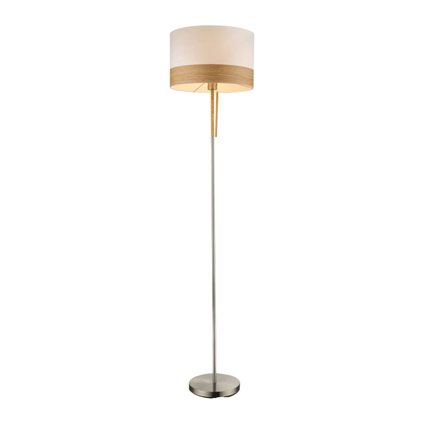 Lampadaire Chipsy nickel satiné