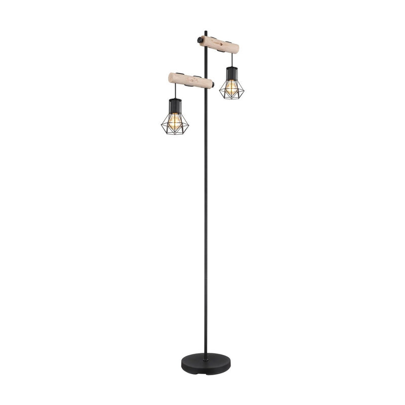 Lampadaire Priska noir mat