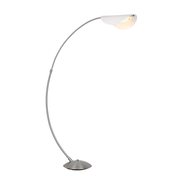 Lampadaire Robles nickel satiné