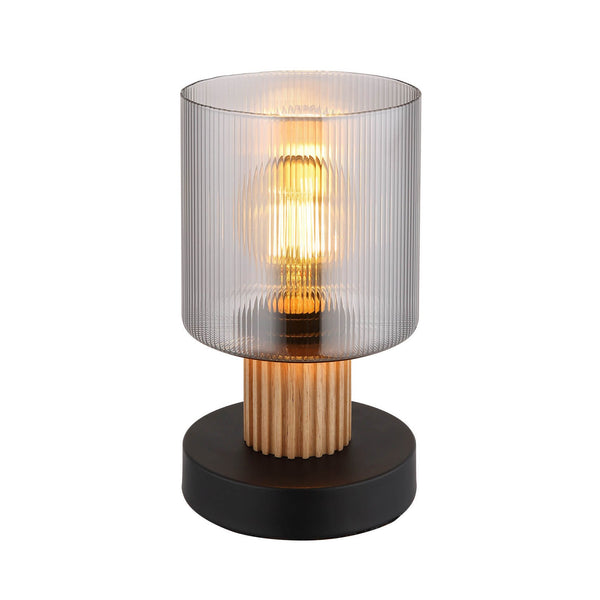 Lampe à poser Aleidis noire mat