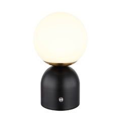 Lampe à poser Julsy noire mat, H 21 cm