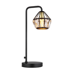 Lampe à poser Lois noire mat