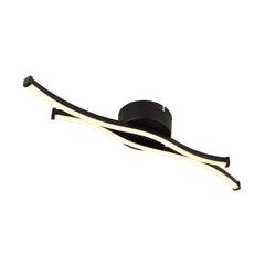 Plafonnier Boyd noir mat, L 47,6 cm
