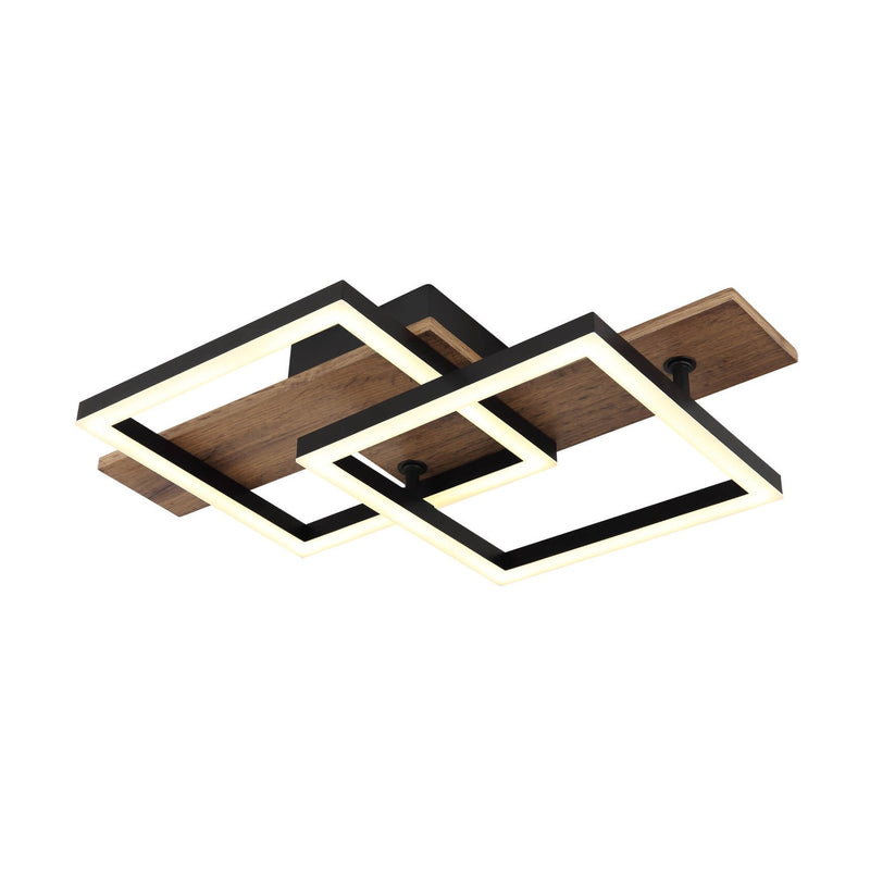 Plafonnier Jeffry noir mat