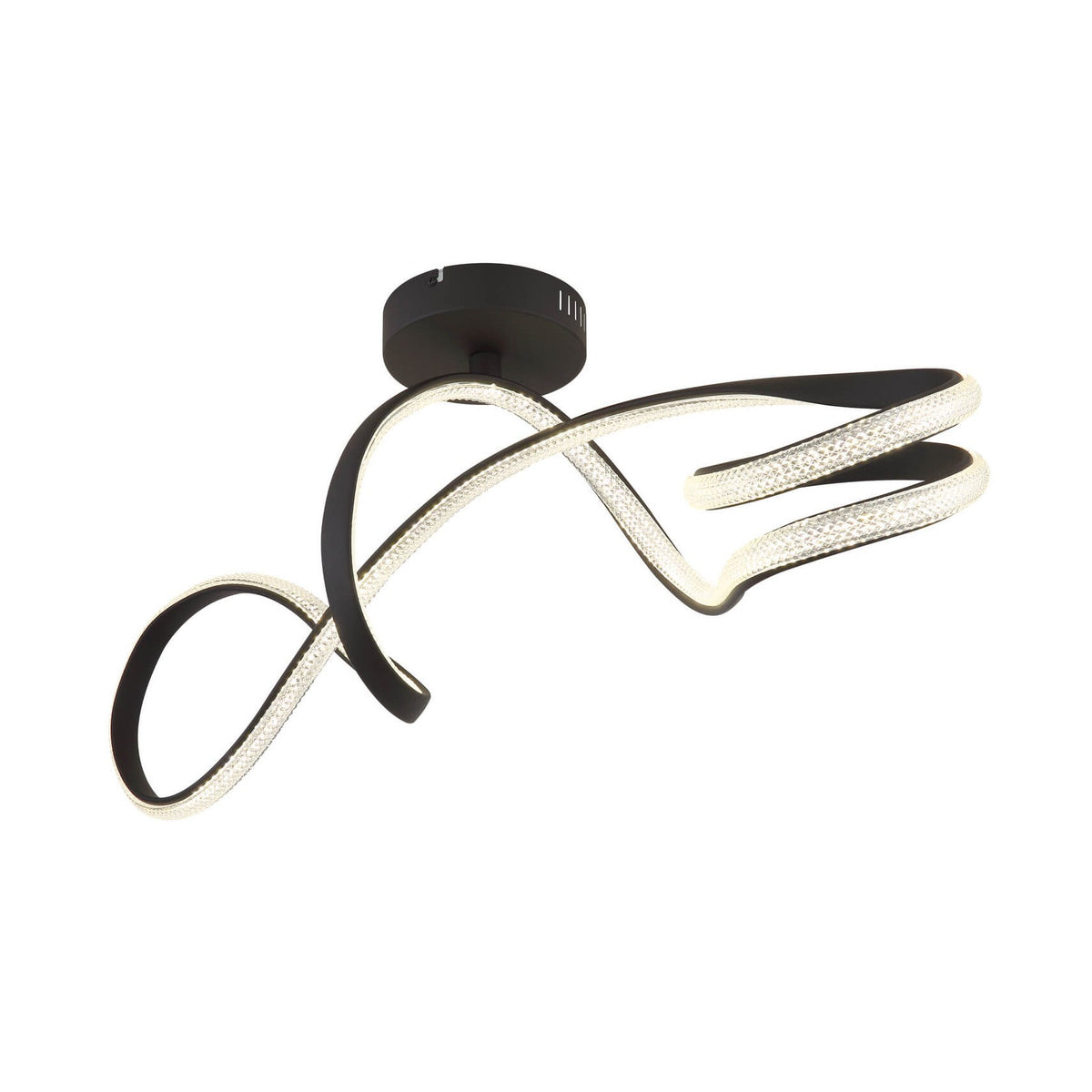 Plafonnier Swirl noir mat