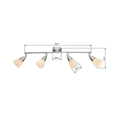 Luminaire plafonnier | Tadeus Chromé