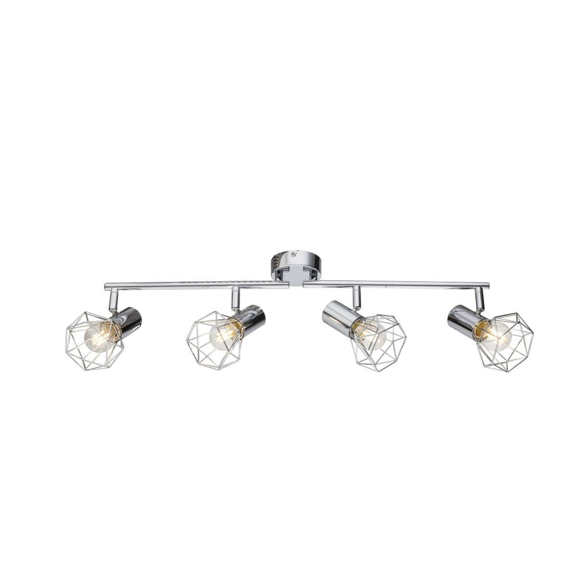 Spot 4 lumières chromé