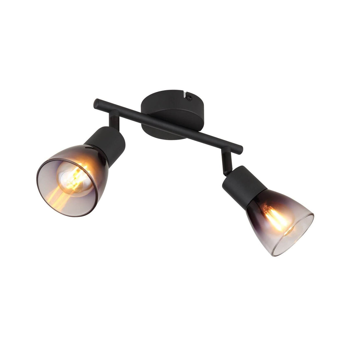 Spot Satella noir mat, H 18,5 cm