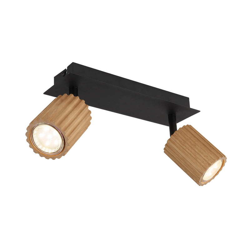 Spot Wenzel noir mat, L 25,5 cm