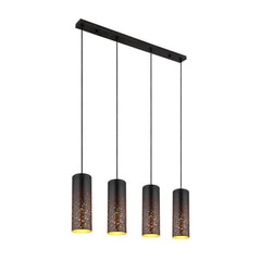 Suspension Crocky noire mat (21005-4H)