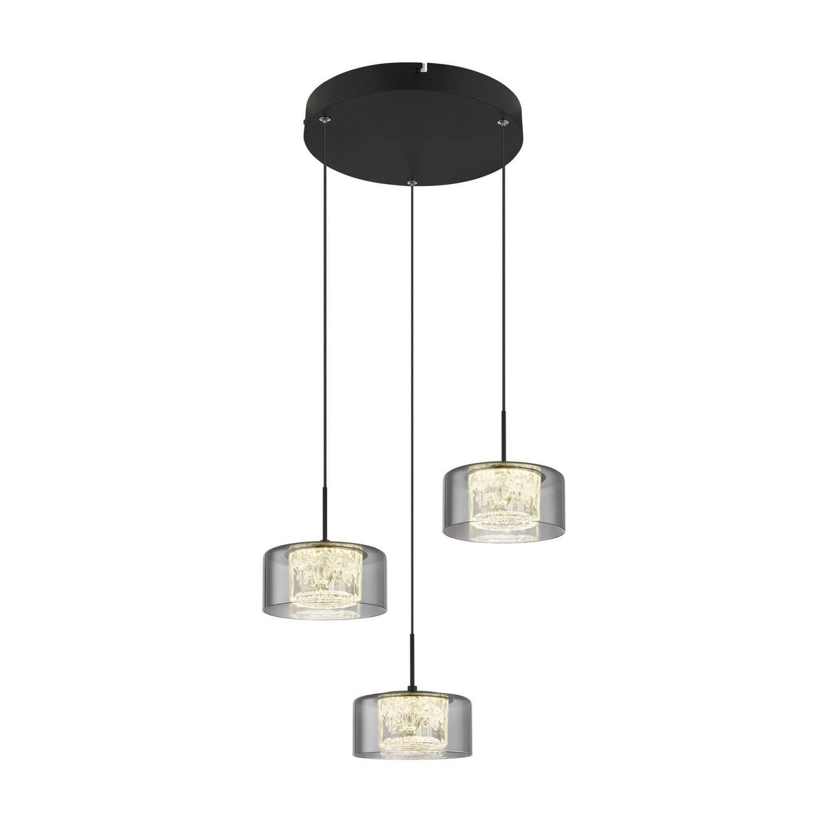 Suspension Fogsy noire mat (15634-3)