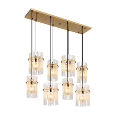 Suspension luminaire | Gorley Dorée H 125 cm
