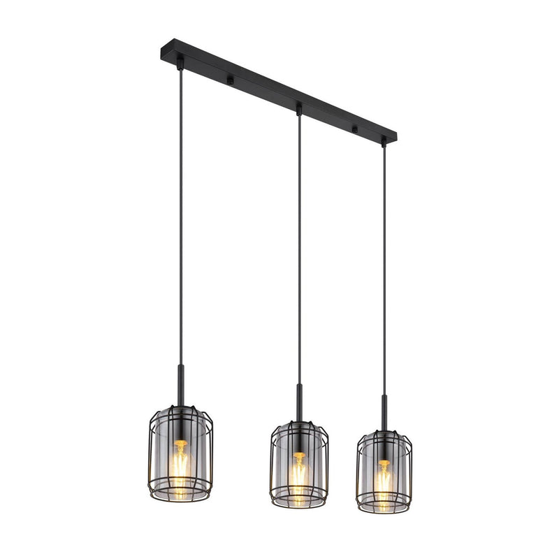 Suspension Kammi noire mat (15559-3H)