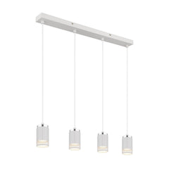 Suspension Korben blanche mat