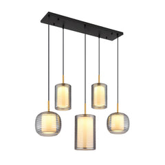 Suspension Lampigna noire mat (15740-5)