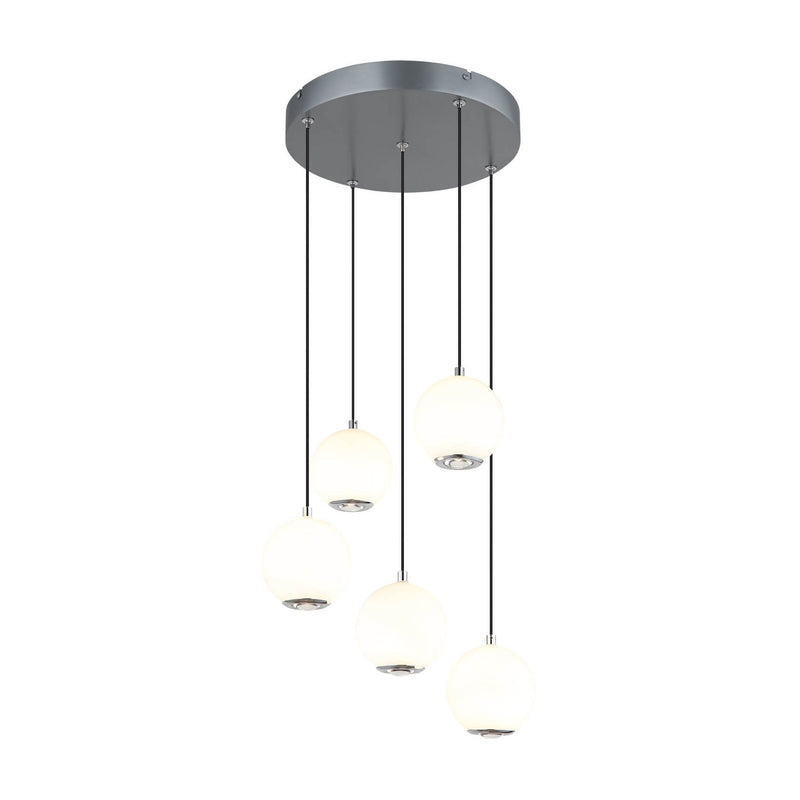 Suspension Simmons grise, H 150 cm (16062-5H)