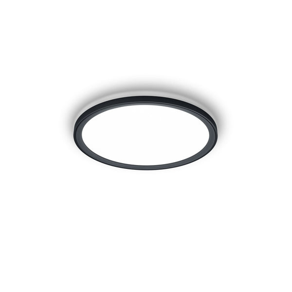 Plafonnier Dawa noir, Ø 55 cm
