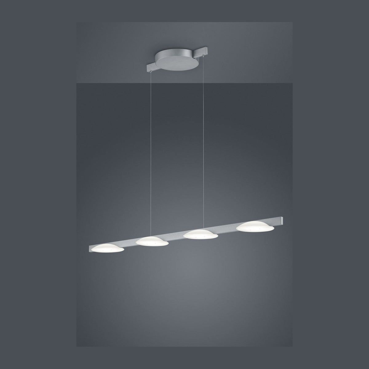 Suspension Pole nickel, L 125,5 cm
