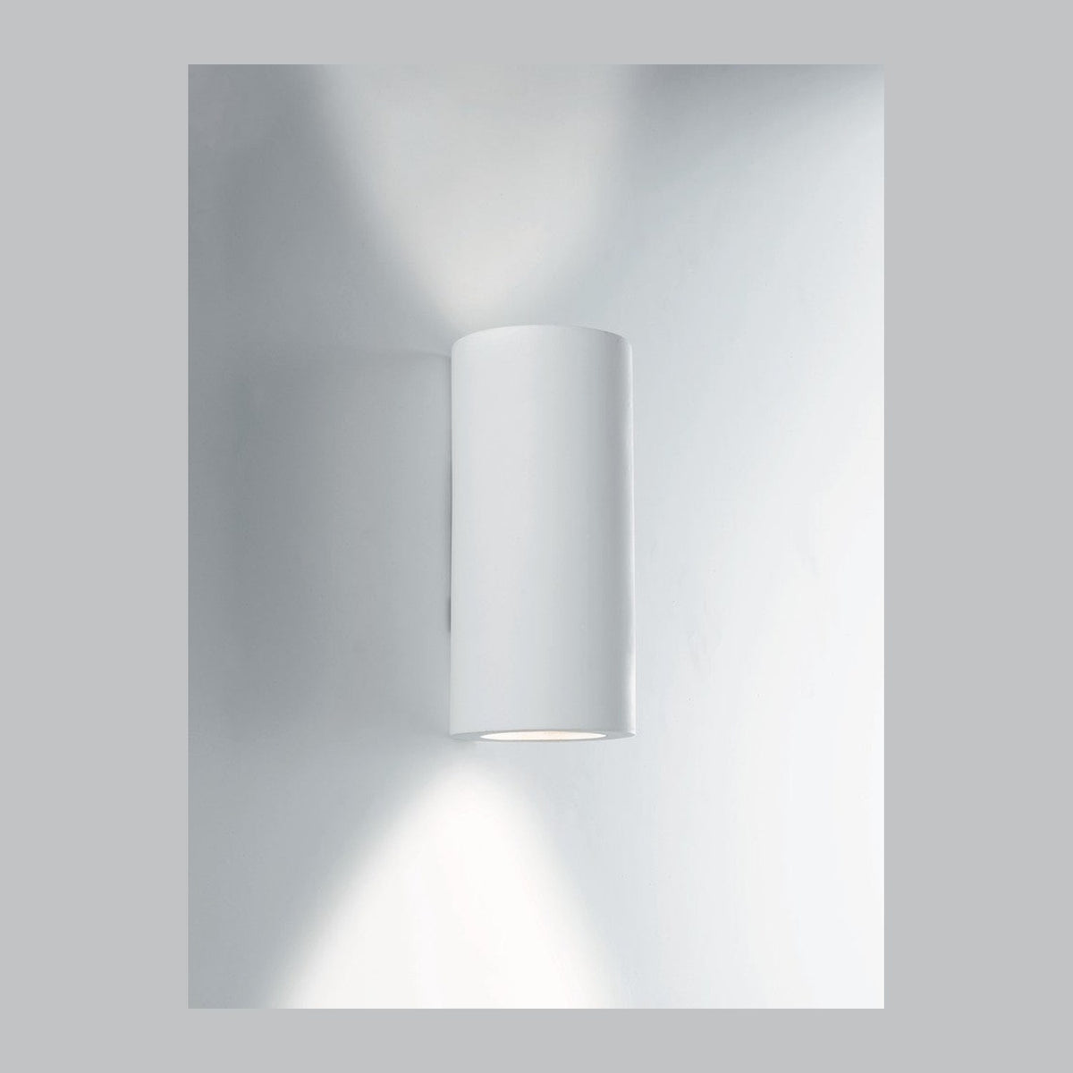 Applique murale Banjie blanche, plâtre, H 16 cm