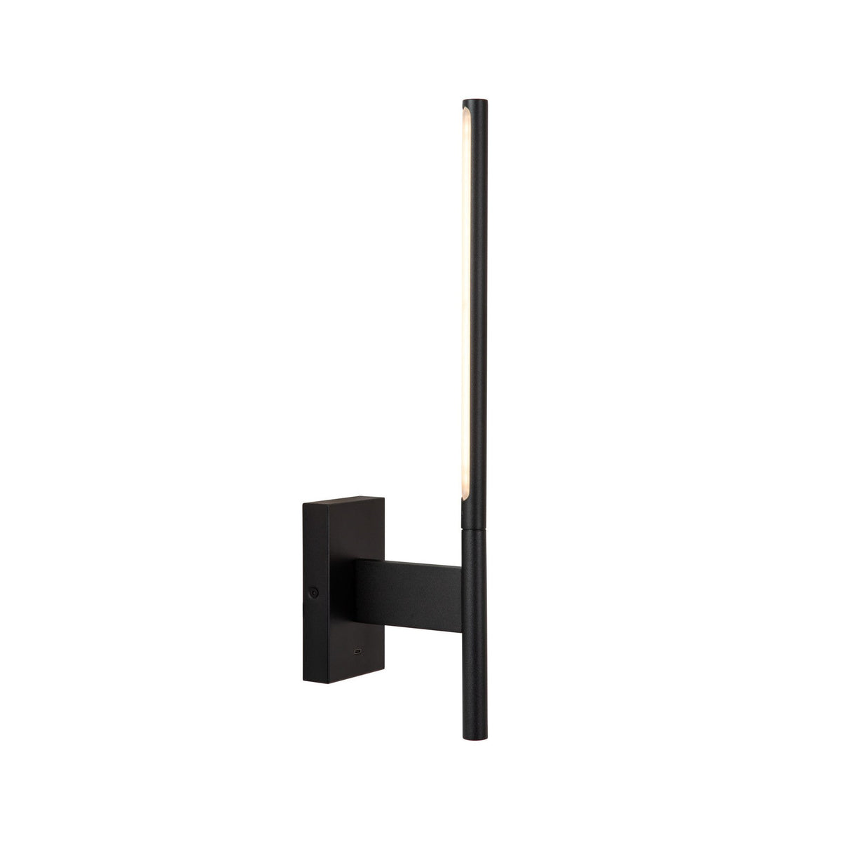Applique murale Finan noire, H 48 cm