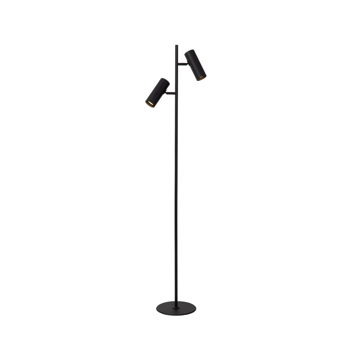 Lampadaire Clubs 2 lumières noir