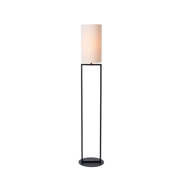 Lampadaire Herman beige et noir, coton
