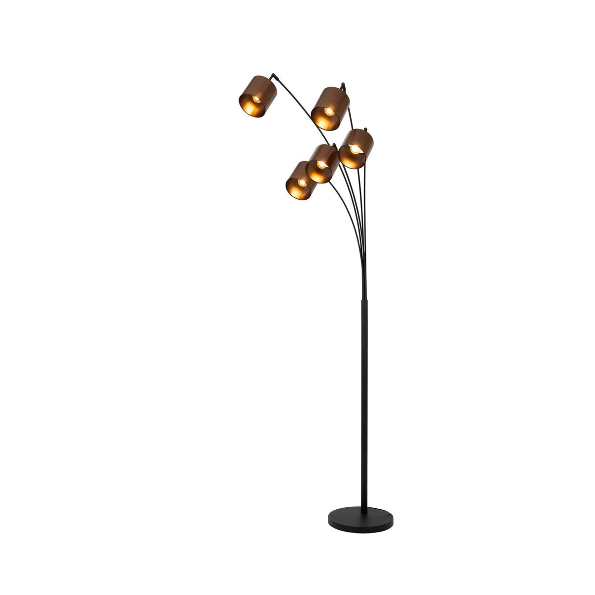 Lampadaire Rankos 5 lumières noir