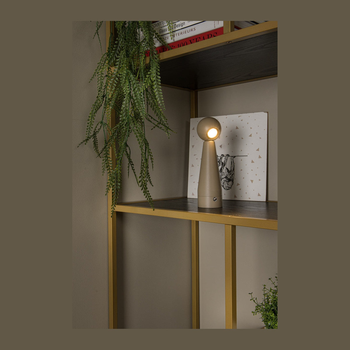 Lampe à poser Ipsos taupe
