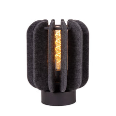 Lampe à poser Rafal grise et noire
