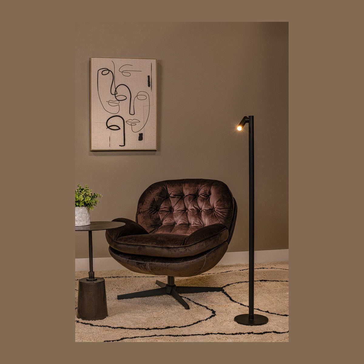 Lampadaire extérieur Antrim noir (27703/02/30)