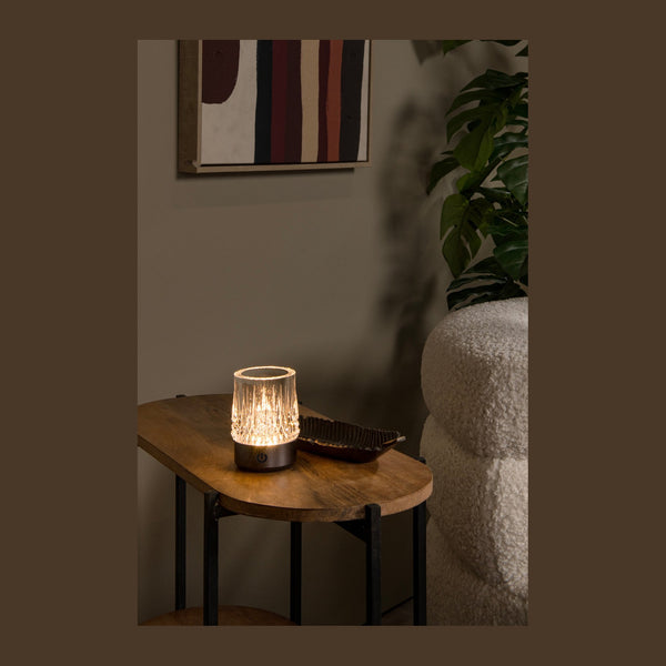 Lampe extérieure Lili noire et chromée
