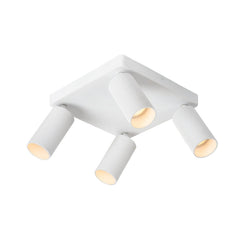 Plafonnier Clubs 4 lumières blanc