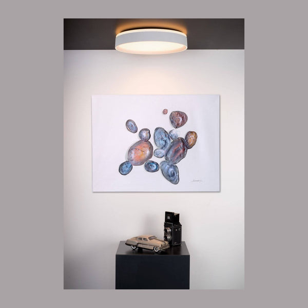 Plafonnier Nuria blanc, Ø 40 cm