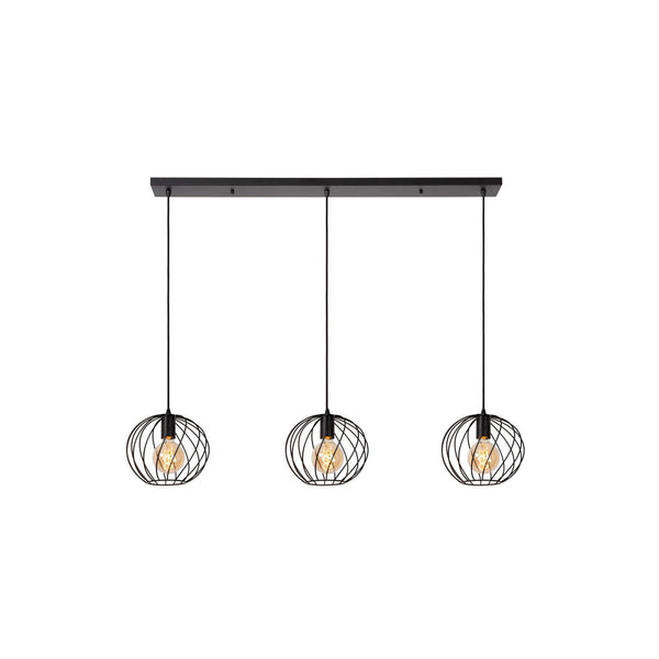 Suspension Danza 3 lumières noire (21428/03/30)
