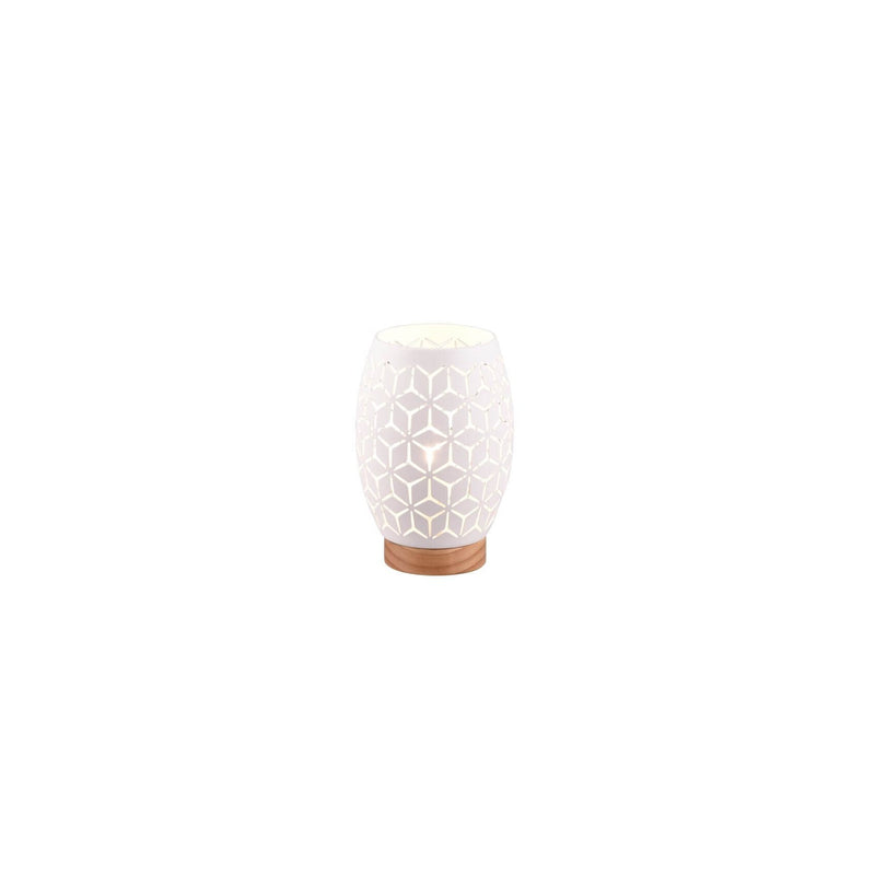 Lampe à poser Bidar blanche mat