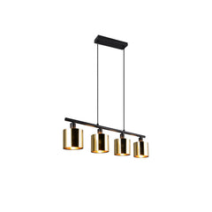 Suspension Jason 4 lumières dorée