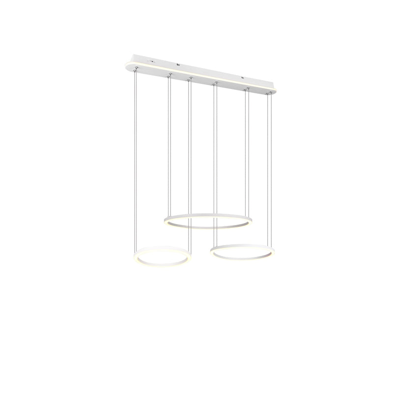 Suspension Morrison blanche mat