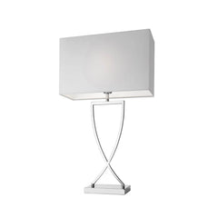 Lampe à poser Toulouse chromée, H 69 cm