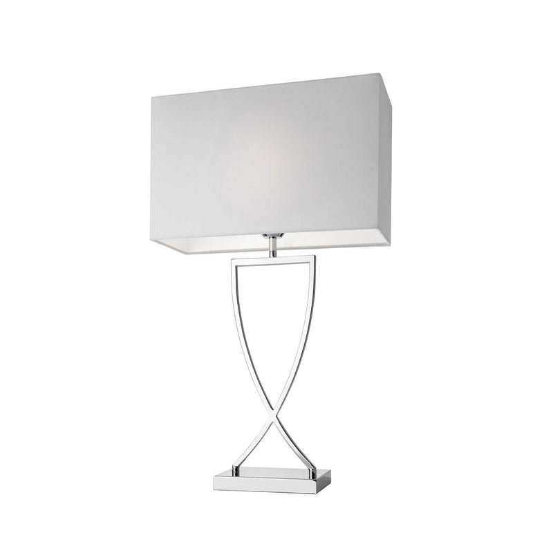 Lampe à poser Toulouse chromée, H 69 cm