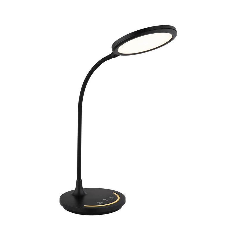 Lampe à poser Kenny noire mat