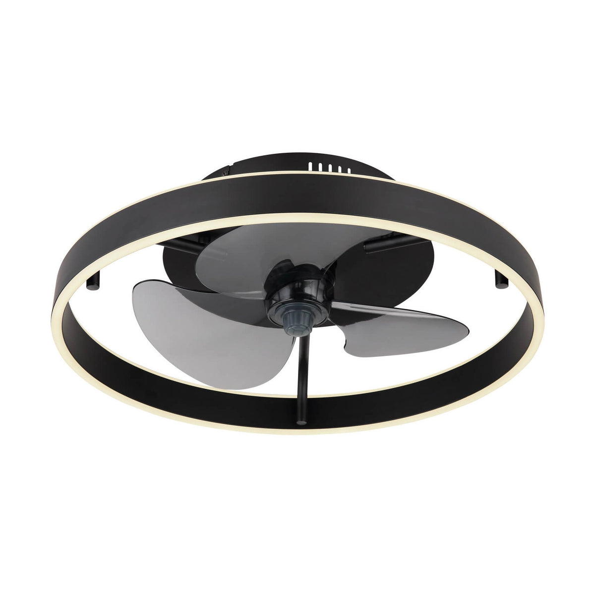 Ventilateur de plafond lumineux Conway noir