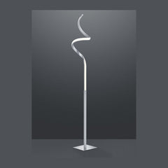 Lampadaire Course nickel satiné
