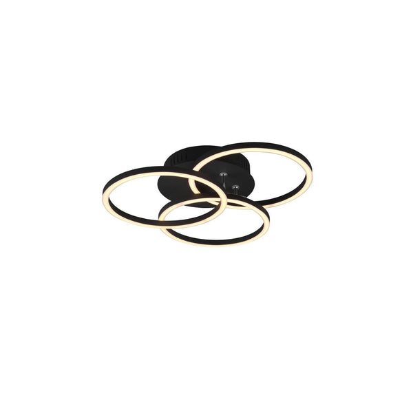 Plafonnier Circle noir mat