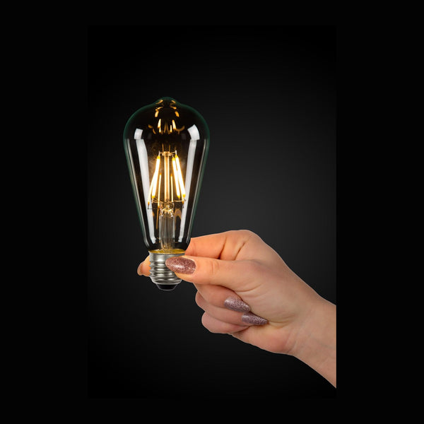 Ampoule LED E27 à filament transparente, 7 W | Lucide (49089/07/60)
