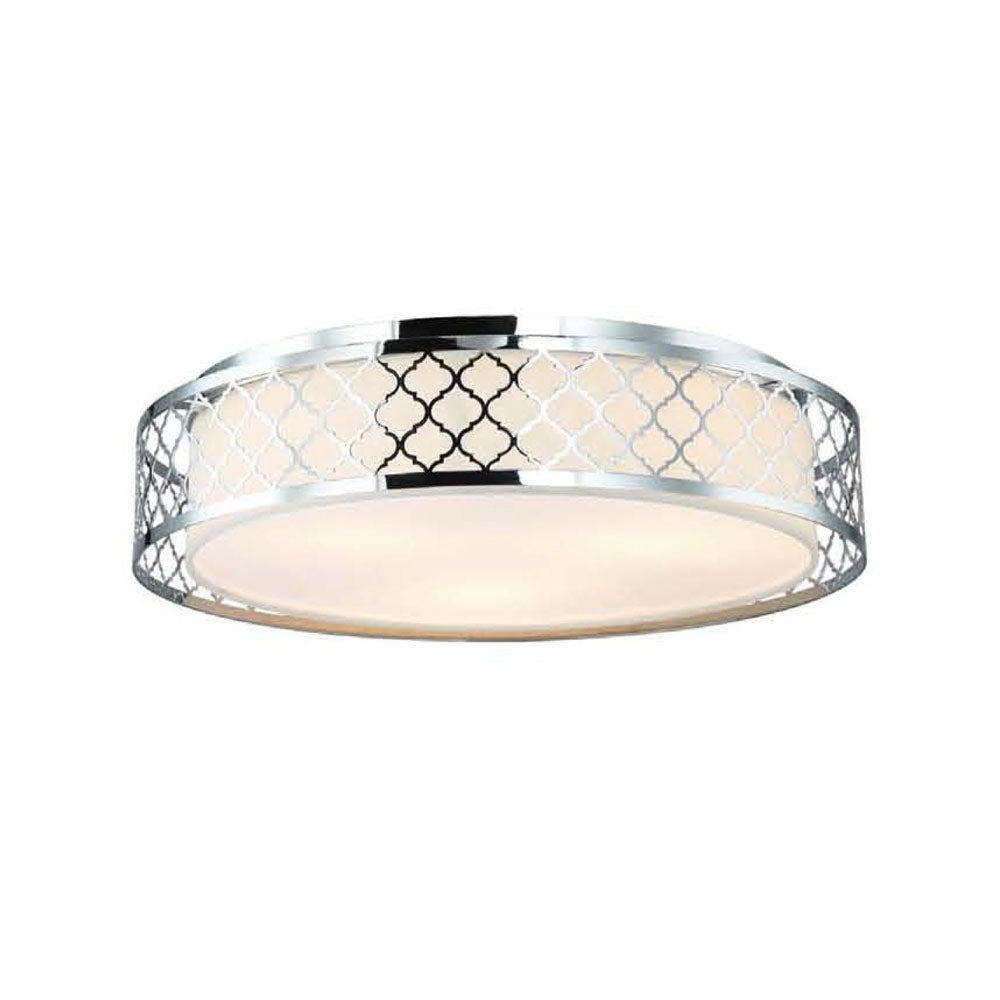 Plafonnier Cavalli, abat-jour tissu