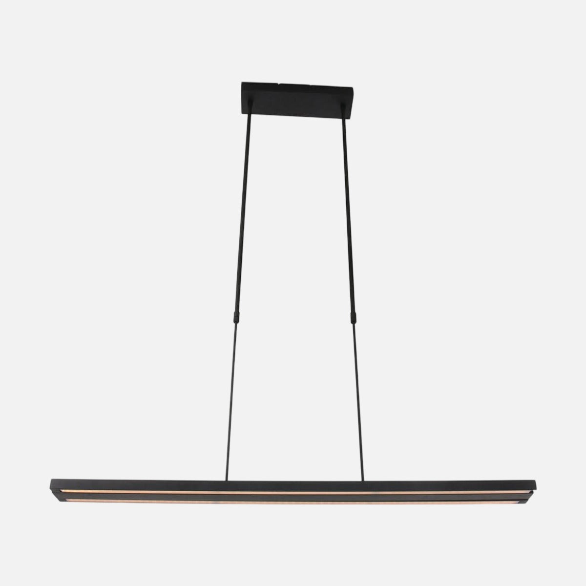 Suspension LED extensible noire, largeur 88-140 cm